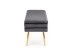 VELVA bench color: grey/gold DIOMMI V-CH-VELVA-POPIEL/ZŁOTY