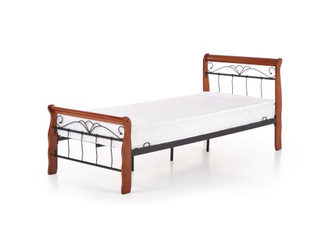 VERONICA bed 90 cm color: ant. cherry/black DIOMMI V-CH-VERONICA_90CM-LOZ