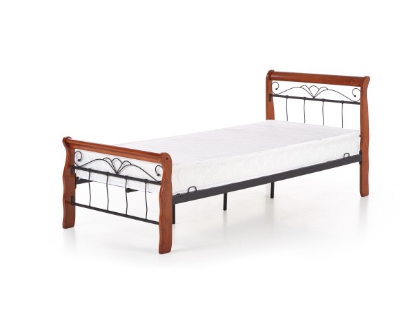 VERONICA bed 90 cm color: ant. cherry/black DIOMMI V-CH-VERONICA_90CM-LOZ