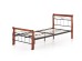VERONICA bed 90 cm color: ant. cherry/black DIOMMI V-CH-VERONICA_90CM-LOZ