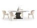VINCENZO table white marble, leg black/gold DIOMMI V-CH-VINCENZO-ST