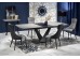 VINSTON extension table, color: top - dark grey / black, legs - black DIOMMI V-CH-VINSTON-ST