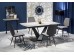 VINSTON extension table, color: top - dark grey / black, legs - black DIOMMI V-CH-VINSTON-ST