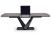 VINSTON extension table, color: top - dark grey / black, legs - black DIOMMI V-CH-VINSTON-ST