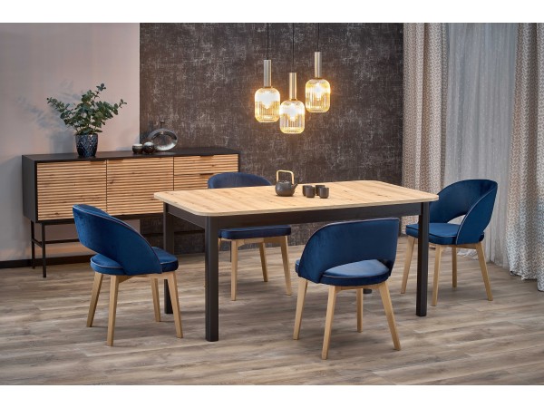 FLORIAN table artisan oak/black DIOMMI V-PL-FLORIAN-ST-ARTISAN/CZARNY