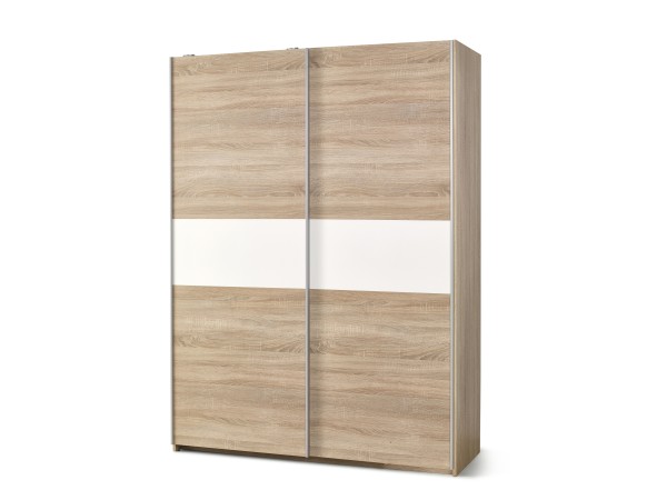 LIMA S1, color: sonoma oak / white DIOMMI V-PL-LIMA-S1-BIAŁY/SONOMA