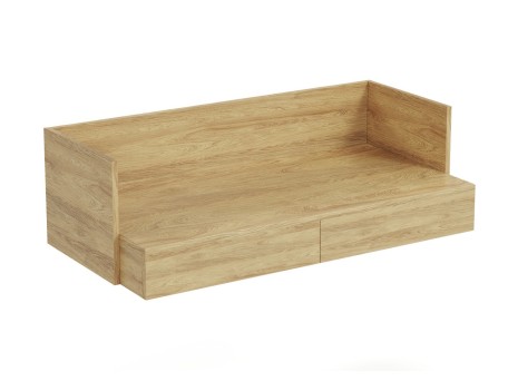 MOBIUS office desk color: hikora oak DIOMMI V-PL-MOBIUS-BIURKO_2S-HIKORA