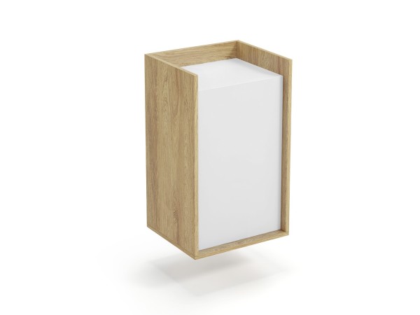 MOBIUS cabinet 1D color: hikora oak/white DIOMMI V-PL-MOBIUS-SZAFKA_1D-BIEL