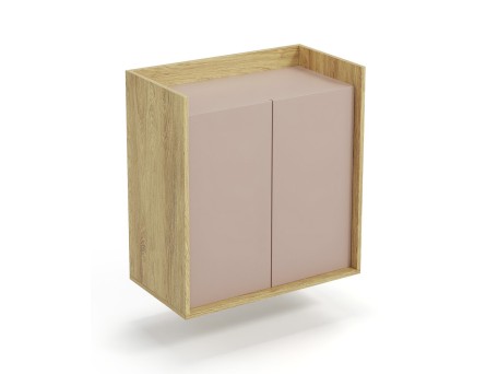 MOBIUS cabinet 2D color: hikora oak/white DIOMMI V-PL-MOBIUS-SZAFKA_2D-ANT.RÓŻ
