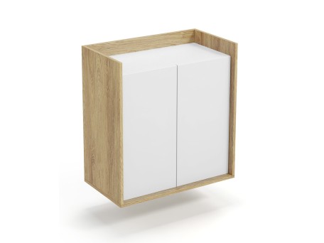 MOBIUS cabinet 2D color: hikora oak/white DIOMMI V-PL-MOBIUS-SZAFKA_2D-BIEL
