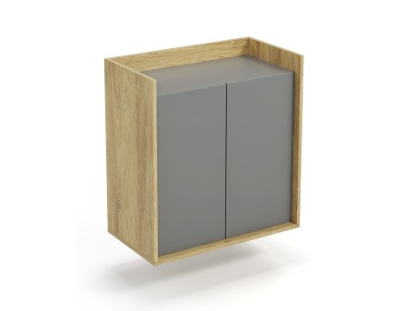 MOBIUS cabinet 2D color: hikora oak/grey DIOMMI V-PL-MOBIUS-SZAFKA_2D-SZARY