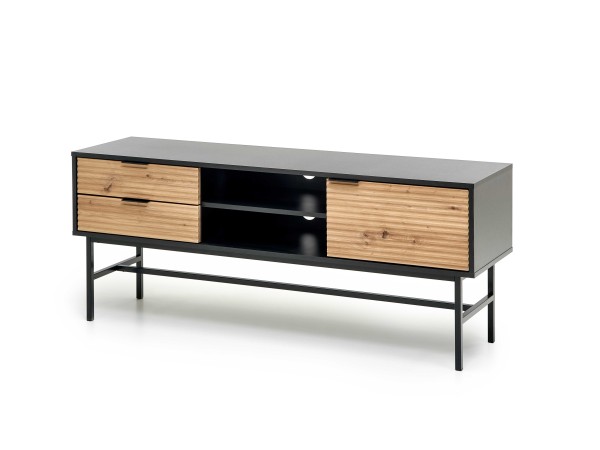 MURANO RTV-1 TV-stand, color: artisan oak/black DIOMMI V-PL-MURANO-RTV-1