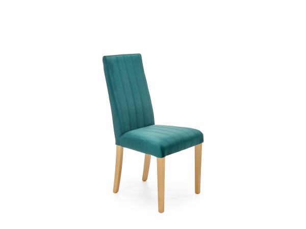 DIEGO 3 chair, color: quilted velvet Stripes - MONOLITH 37 DIOMMI V-PL-N-DIEGO_3-D.MIODOWY-MONOLITH37
