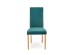 DIEGO 3 chair, color: quilted velvet Stripes - MONOLITH 37 DIOMMI V-PL-N-DIEGO_3-D.MIODOWY-MONOLITH37
