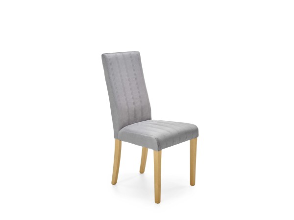 DIEGO 3 chair, color: quilted velvet Stripes - MONOLITH 85 DIOMMI V-PL-N-DIEGO_3-D.MIODOWY-MONOLITH85