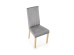 DIEGO 3 chair, color: quilted velvet Stripes - MONOLITH 85 DIOMMI V-PL-N-DIEGO_3-D.MIODOWY-MONOLITH85
