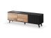 RANDOM RTV-1 TV-stand, color: wotan oak/black DIOMMI V-PL-RANDOM-RTV-1