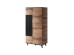 RANDOM P-1 hanging shelf, color: wotan oak/black DIOMMI V-PL-RANDOM-S-1