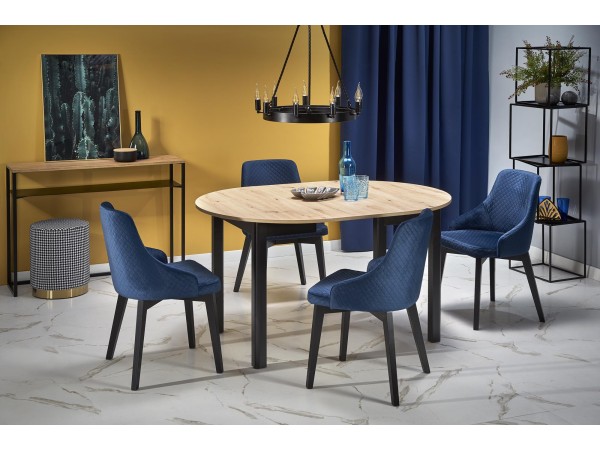 RINGO ext. table artisan oak / black DIOMMI V-PL-RINGO-ST-ARTISAN/CZARNY