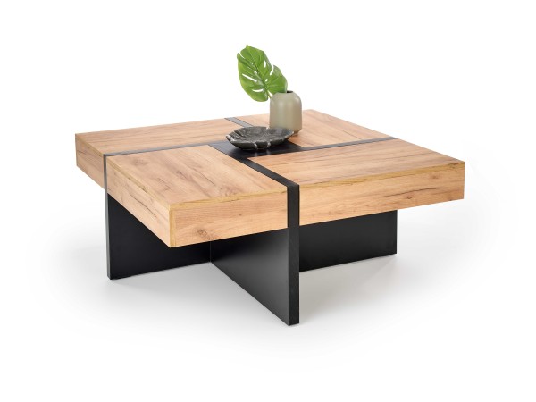 SEVILLA, c.table, craft oak / black DIOMMI V-PL-SEVILLA-LAW