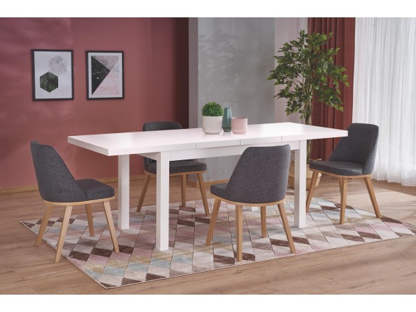 TIAGO 2 extension table white / white DIOMMI V-PL-TIAGO_2-ST-BIAŁY/BIAŁY