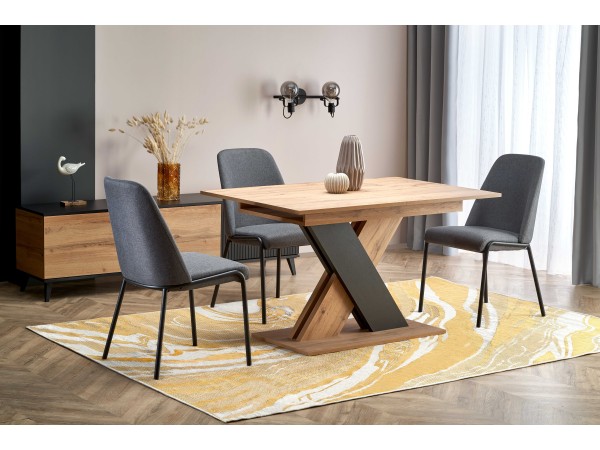 XARELTO table votan oak/black DIOMMI V-PL-XARELTO-ST-WOTAN/CZARNY
