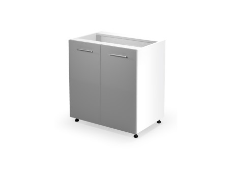 VENTO D-80/82 lower cabinet, color: white / light grey DIOMMI V-UA-VENTO-D-80/82-J.POPIEL