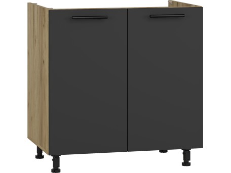 VENTO DK-80/82 sink cabinet, color: craft oak/antracite DIOMMI V-UA-VENTO-DK-80/82-ANTRACYT