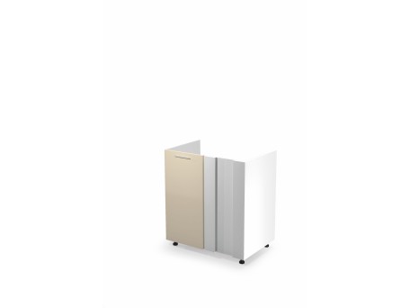 VENTO DK-80/82 corner sink cabinet, color: white / beige DIOMMI V-UA-VENTO-DKN-100/82-BEŻOWY