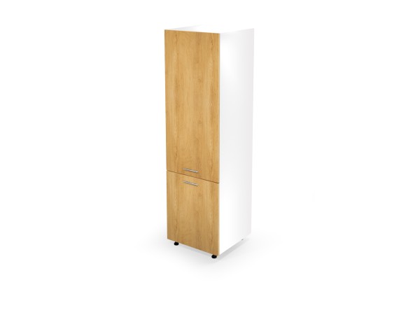 VENTO DL-60/214 high cargo cabinet, color: white / honey oak DIOMMI V-UA-VENTO-DL-60/214-D.MIODOWY