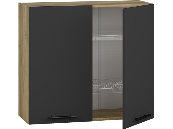 VENTO GC-80/72 top cabinet with drainer, color: antracite DIOMMI V-UA-VENTO-GC-80/72-ANTRACYT