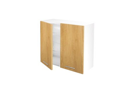 VENTO GC-80/72 top cabinet with drainer, color: honey oak DIOMMI V-UA-VENTO-GC-80/72-D.MIODOWY