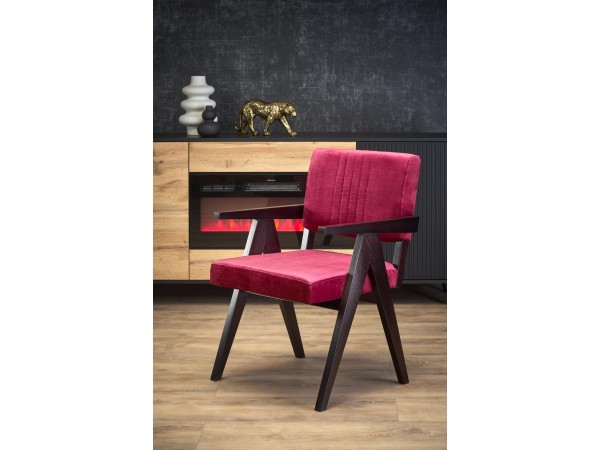 MEMORY chair, ebony / maroon Monolith 59