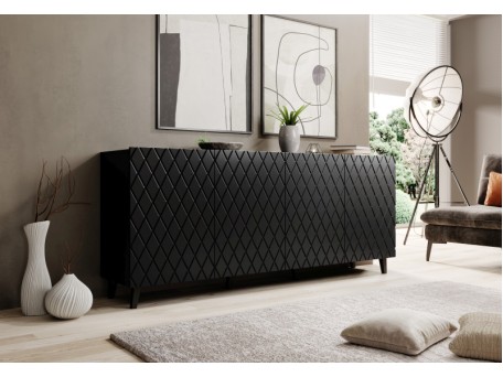 chest of drawers ASTI mat white/ mat white