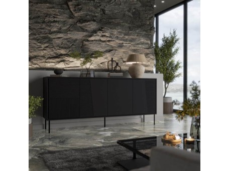 ABI chest of drawers mat black/ mat black