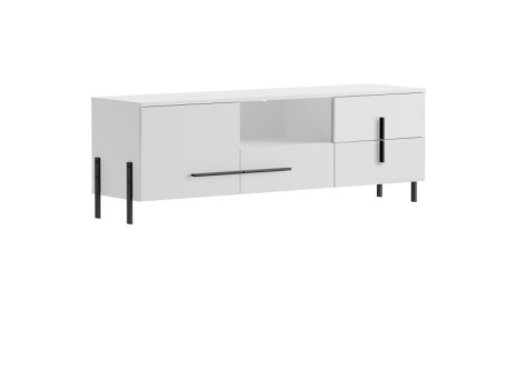 JUSTINE TV stand white/ white hg