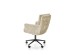 FLORES swivel armchair, light brown