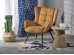 BYRON leisure chair, mustard