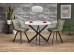 EDGAR 2 table, top - white marble, legs - black