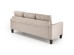 GERSON sofa with ottoman, color: beige
