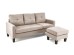 GERSON sofa with ottoman, color: beige