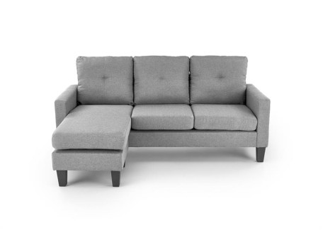 GERSON sofa with ottoman, color: grey