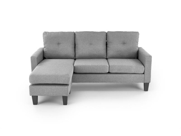 GERSON sofa with ottoman, color: grey
