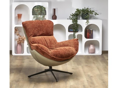 LOBSTER leisure chair color: cinnamon