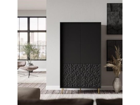 BULLET S-1 wardrobe, black / gold