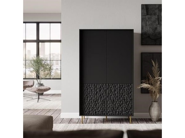 BULLET S-1 wardrobe, black / gold