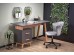 SERGIO, desk, anthracite matt - wotan oak