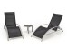 EMBOLO set of 2 sunbeds + table