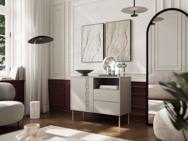 TRESSE chest of drawers 1D2S beige