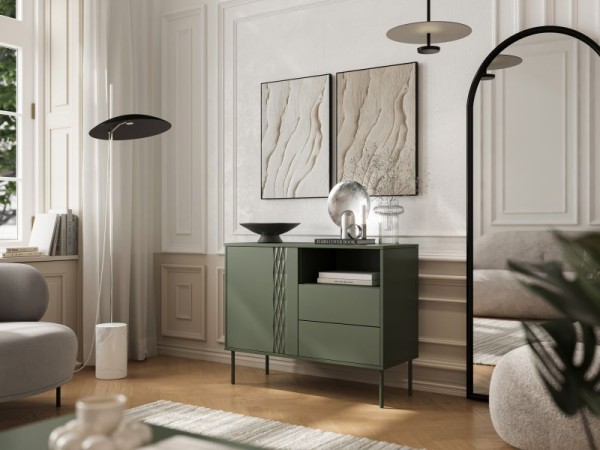 TRESSE chest of drawers 1D2S green